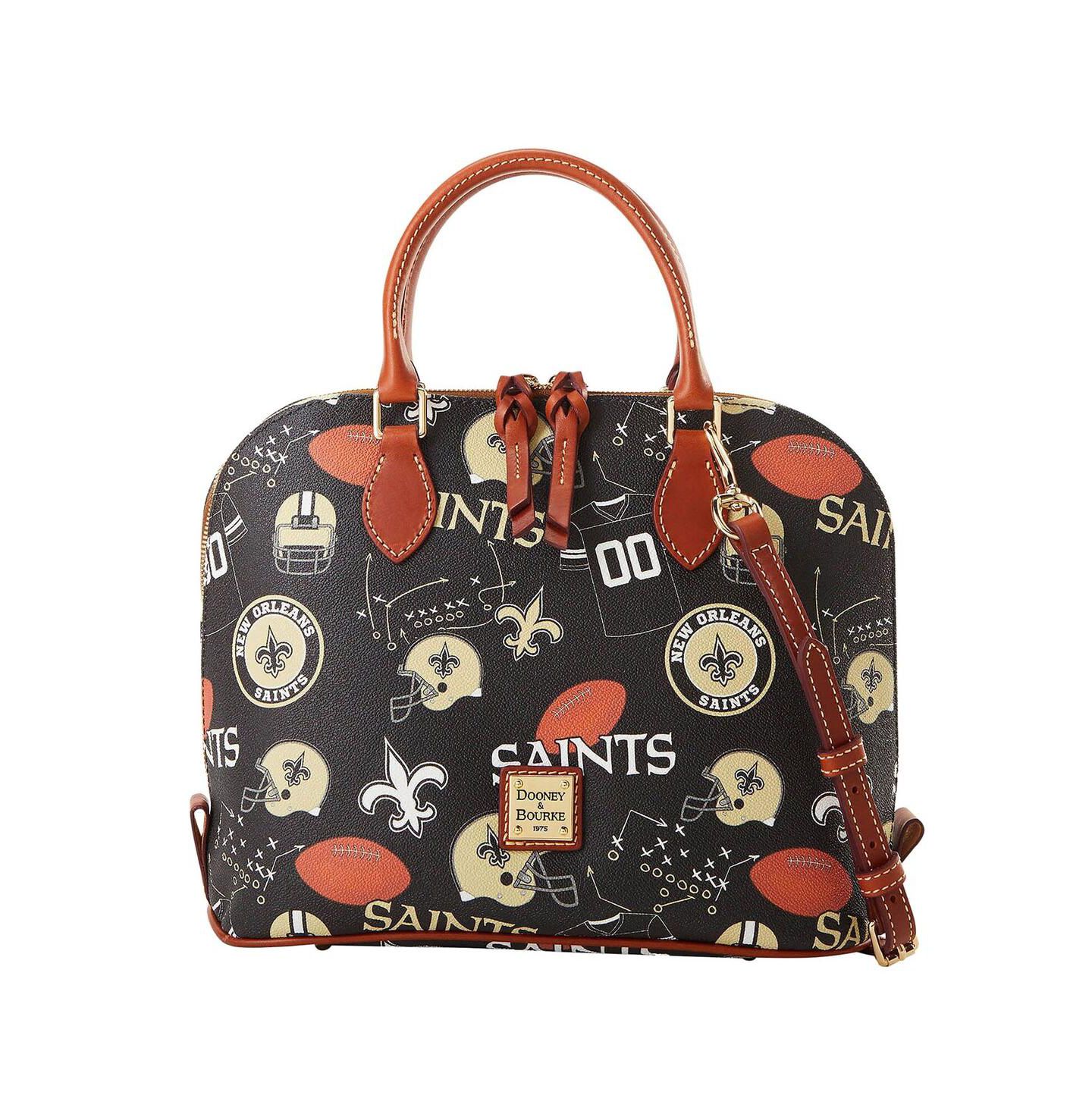 Женская сумка Dooney & Bourke New Orleans Saints Game Day Zip Satchel — фото 2