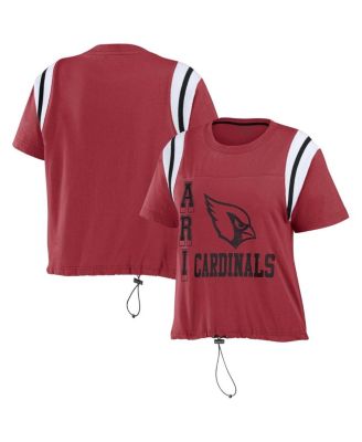 WEAR by Erin Andrews - Women's Cardinal Arizona Cardinals Cinched Colorblock T-Shirt