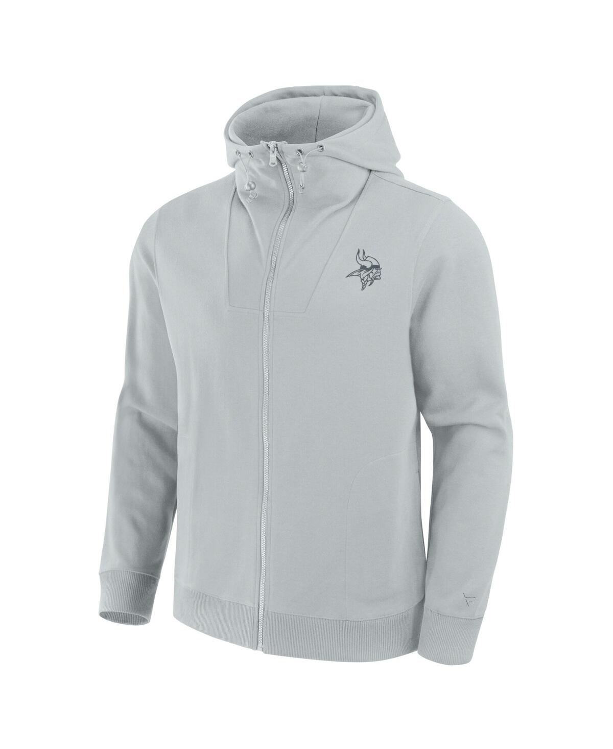Fanatics Men's And Women's Gray Minnesota Vikings Front Office Full-zip Hoodie In Gray