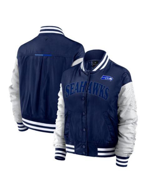 Женские куртки Fanatics Women's College Navy Seattle Seahawks Elements Wave Full-Snap Jacket