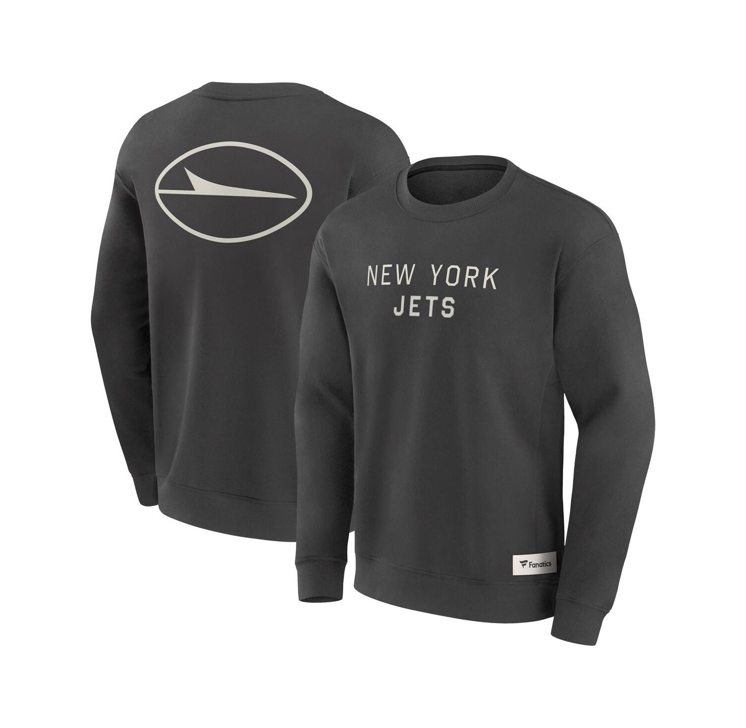 Men's Charcoal New York Jets Elements Future Ground Lettering Pullover Sweatshirt