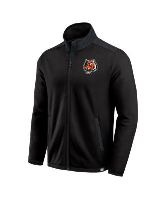 Darius Rucker Collection by Men's Black Cincinnati Bengals Color Block Polar Fleece Full-Zip Jacket