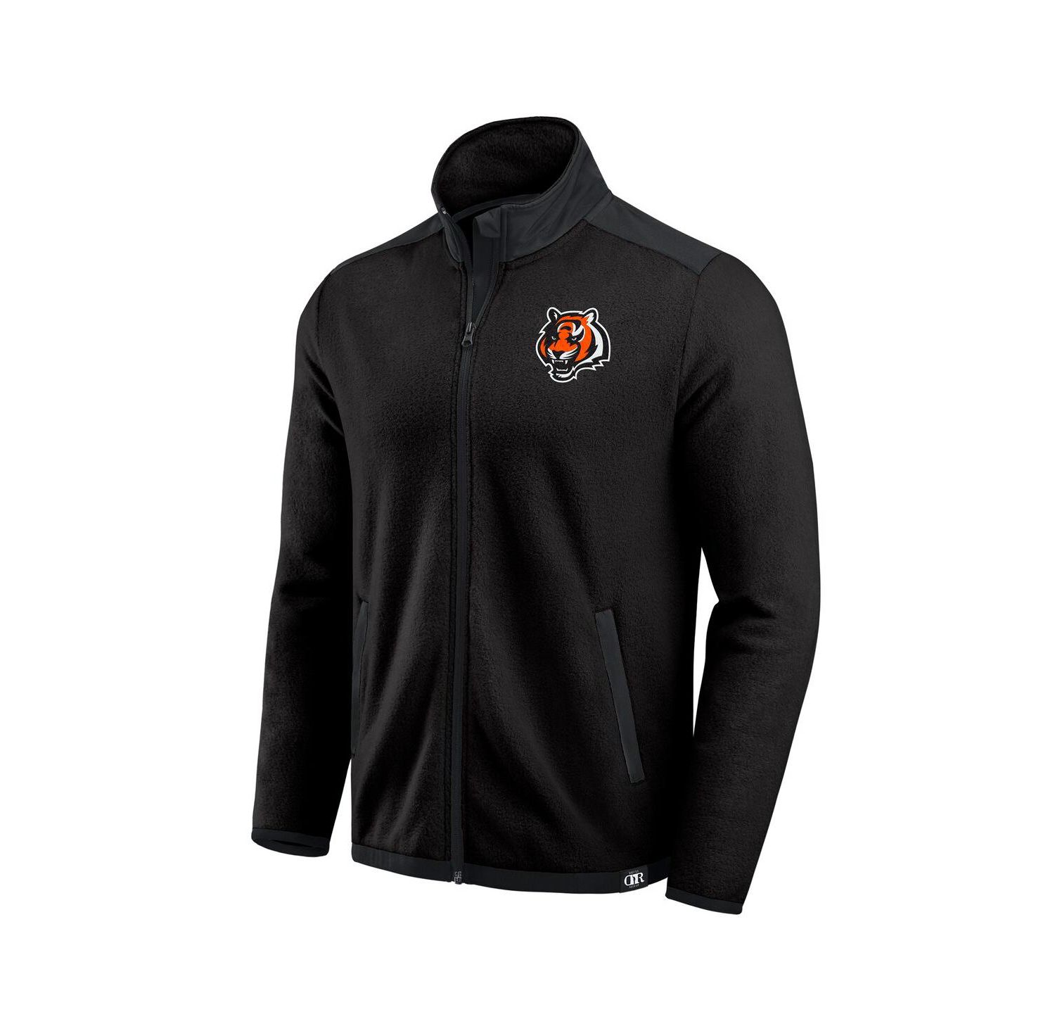 Darius Rucker Collection by Men's Black Cincinnati Bengals Color Block Polar Fleece Full-Zip Jacket