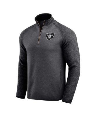 Darius Rucker Collection by Men's Black Las Vegas Raiders Tonal Quarter-Zip Jacket