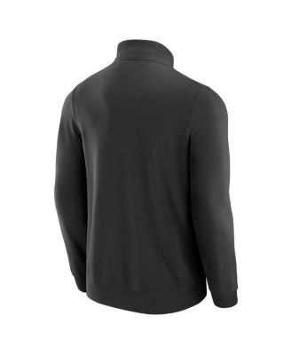 Men's Black Minnesota Vikings QB1 Full-Zip Sweatshirt