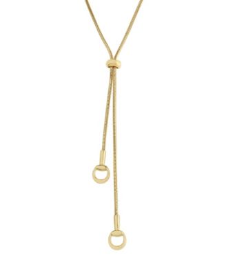 Gold Collegiate Link Y Necklace