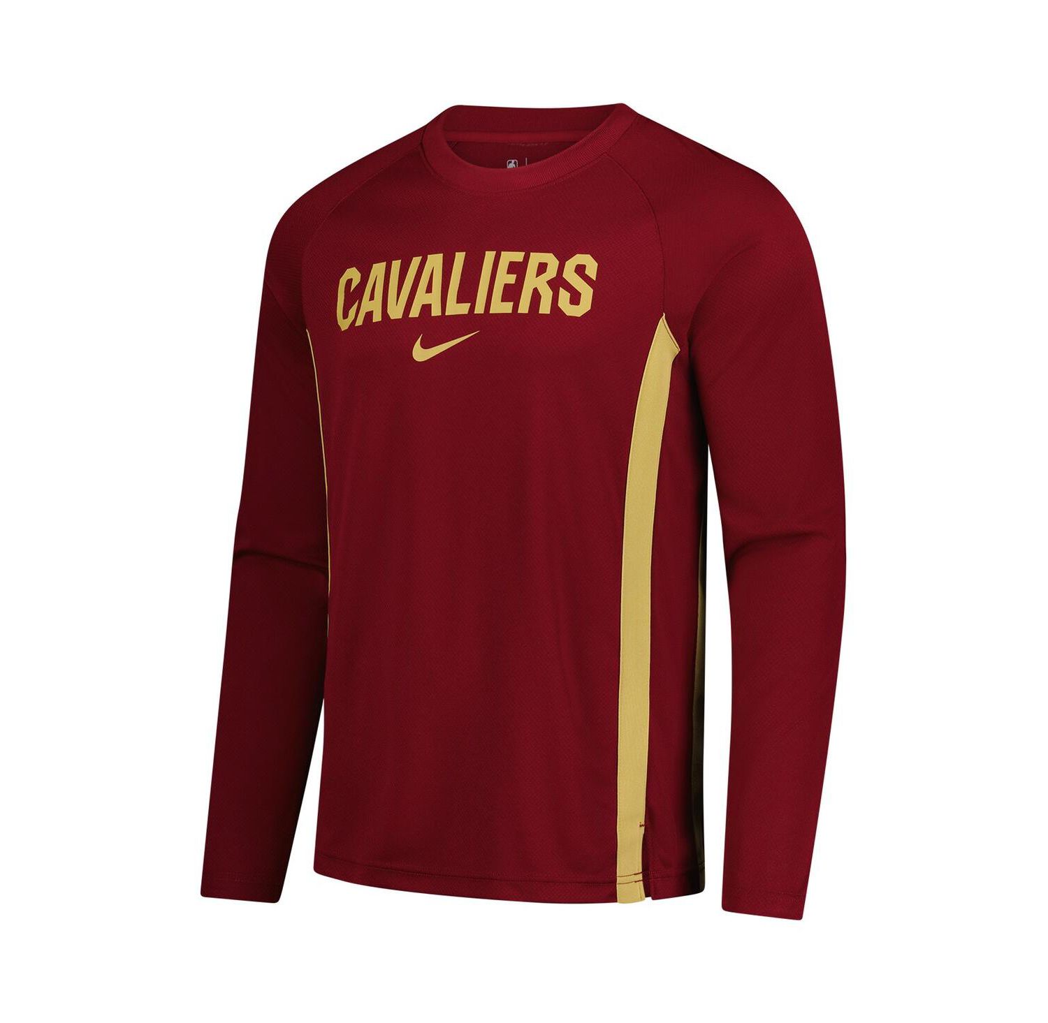 Men's Wine Cleveland Cavaliers 2025/26 Authentic Pre-Game Legend Dri-FIT Long Sleeve Shooting Shirt