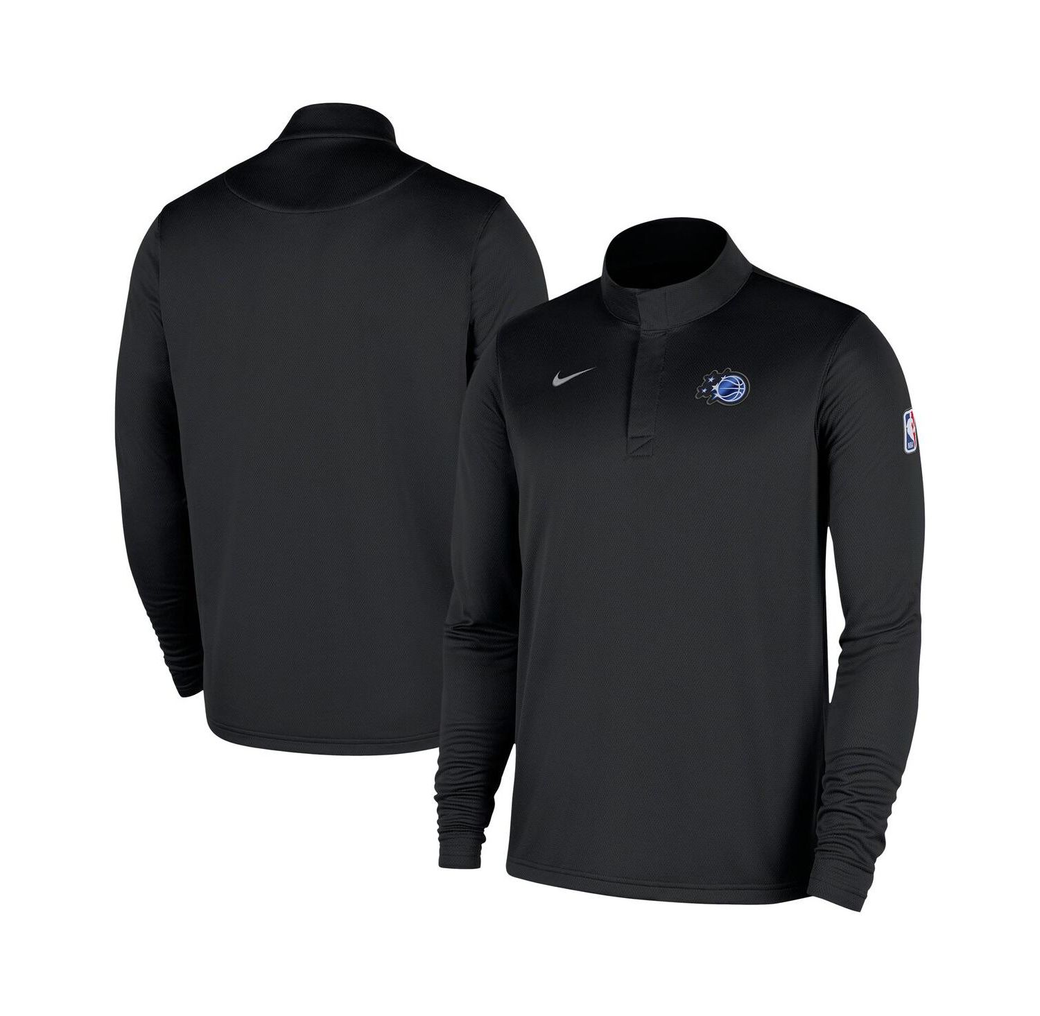 Men's Black Orlando Magic 2025/26 Authentic Coaches Quarter-Zip Dri-Fit Sweatshirt