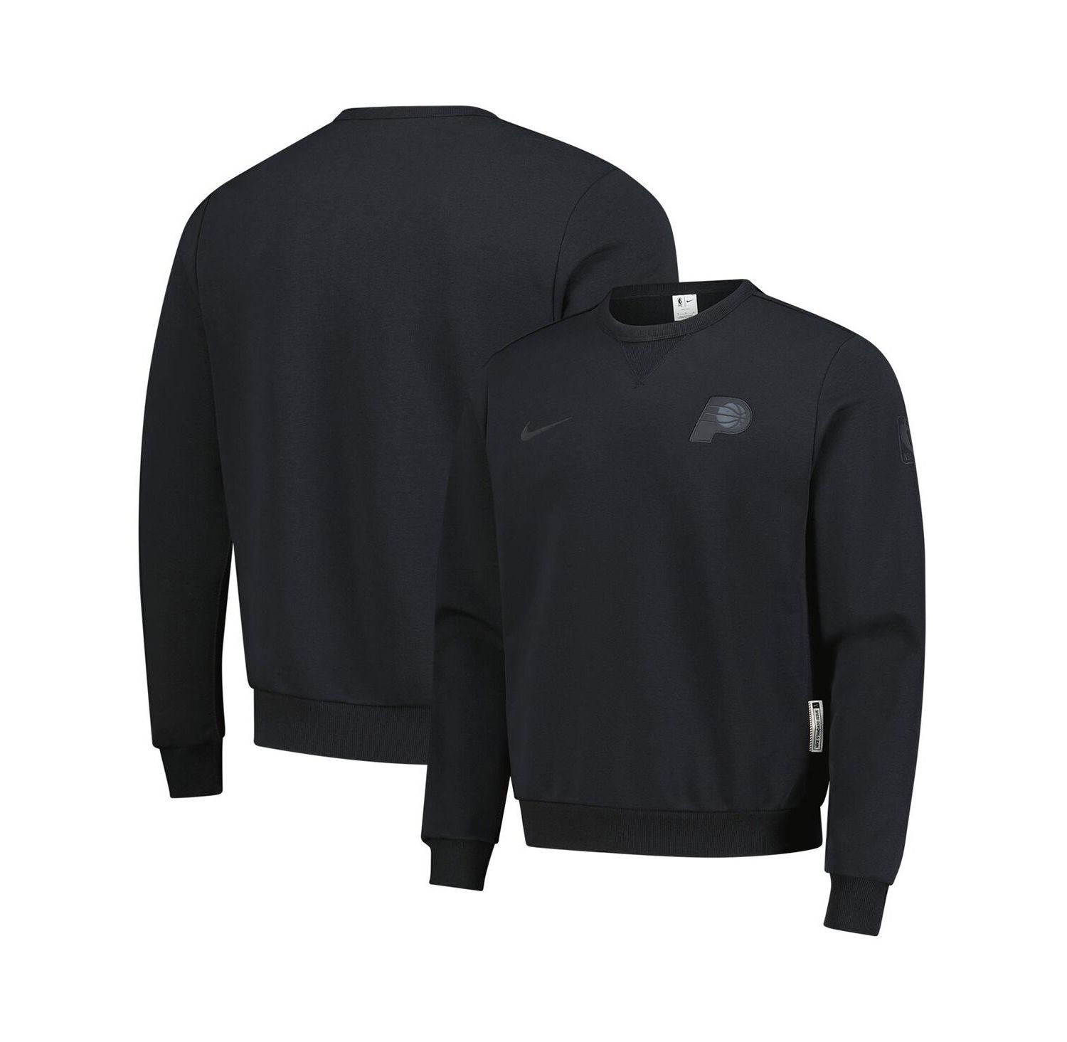 Men's Black Indiana Pacers Authentic Standard Issue Travel Dri-FIT Pullover Sweatshirt