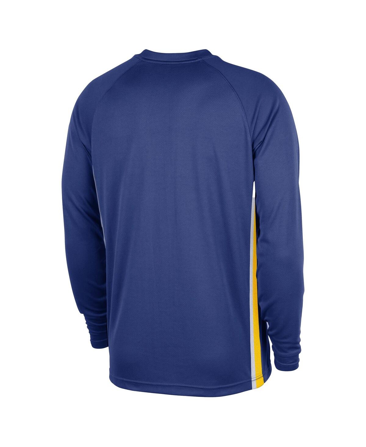 Nike Men's Royal Golden State Warriors 2025/26 Authentic Pre-Game Legend Dri-fit Long Sleeve Shooting Shirt