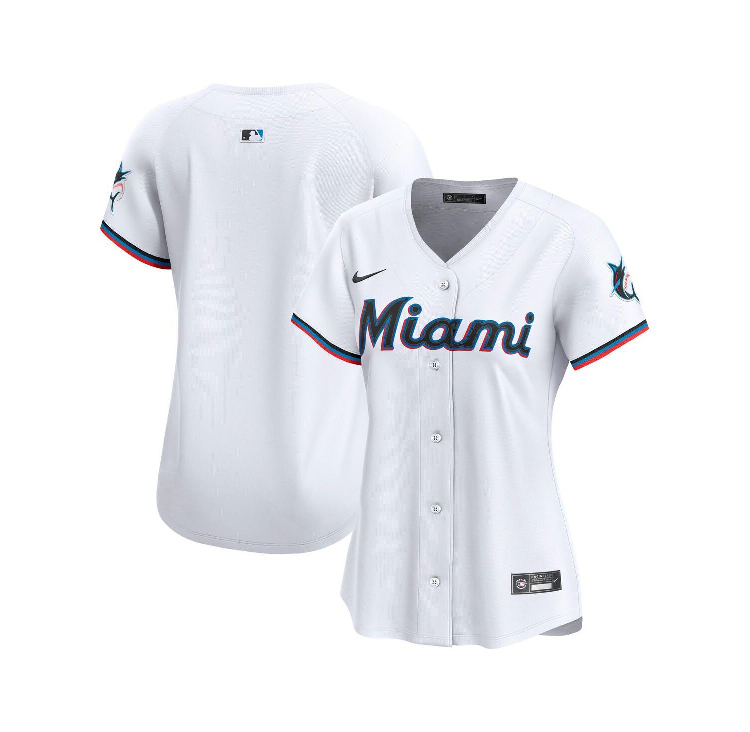 Women's White Miami Marlins Home Limited Jersey