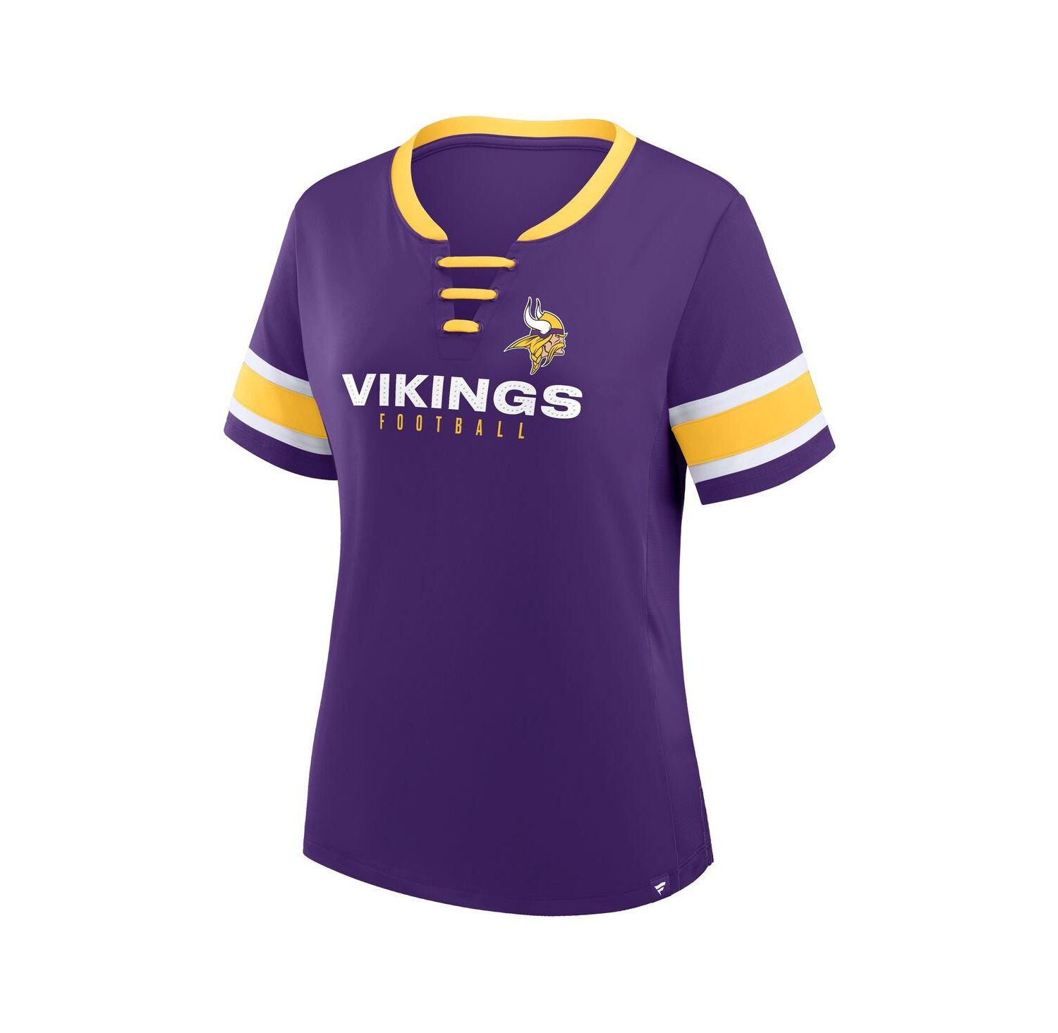 Women's Purple Minnesota Vikings Redzone Draw Play Athena Lace-Up T-Shirt