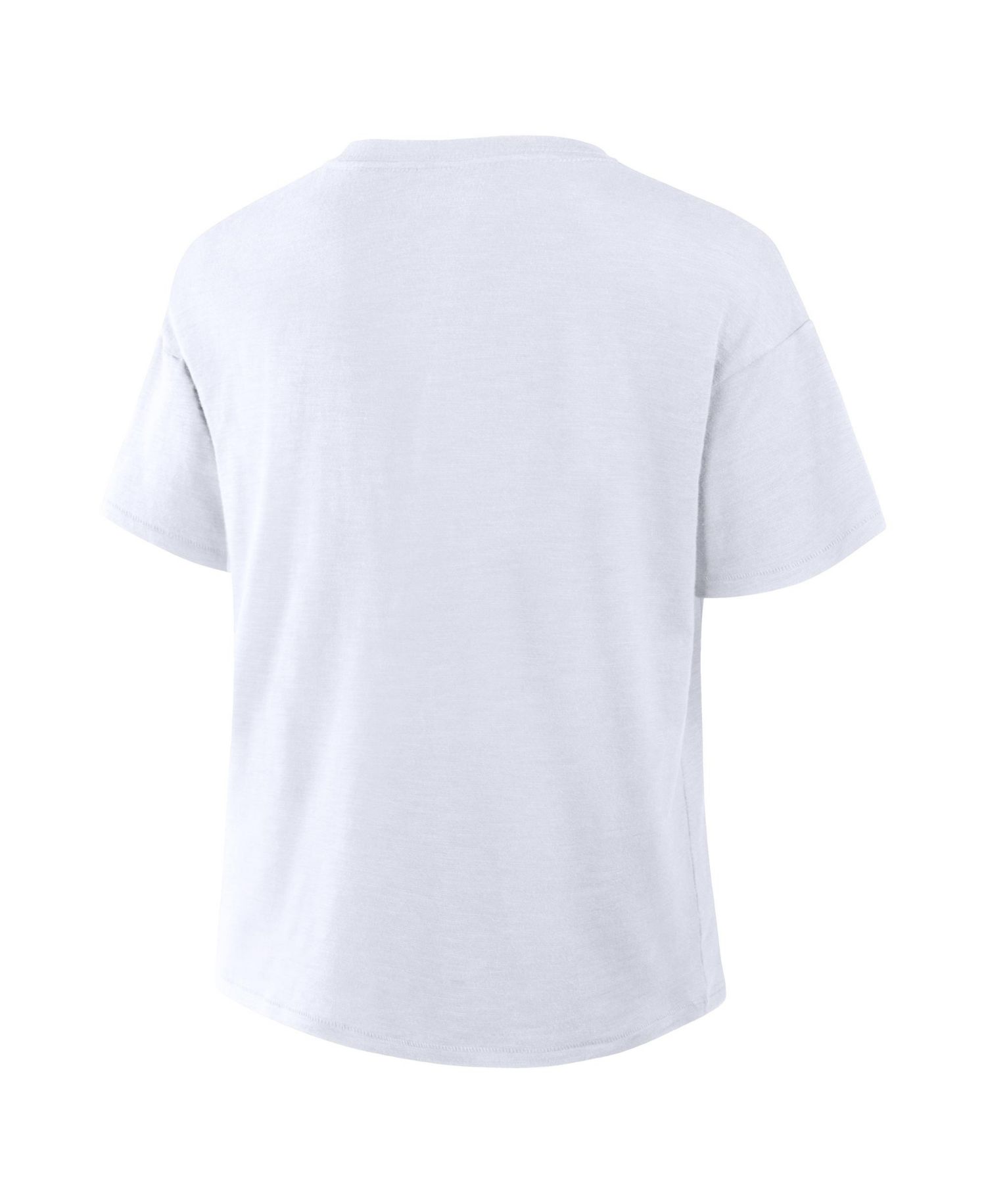 Women's White Miami Dolphins Redzone Slub Boxy T-Shirt