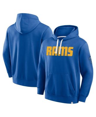 Men's Royal Los Angeles Rams New Horizons Heritage Pullover Hoodie