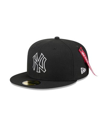 x Alpha Industries Men's Black New York Yankees 59FIFTY Fitted Hat