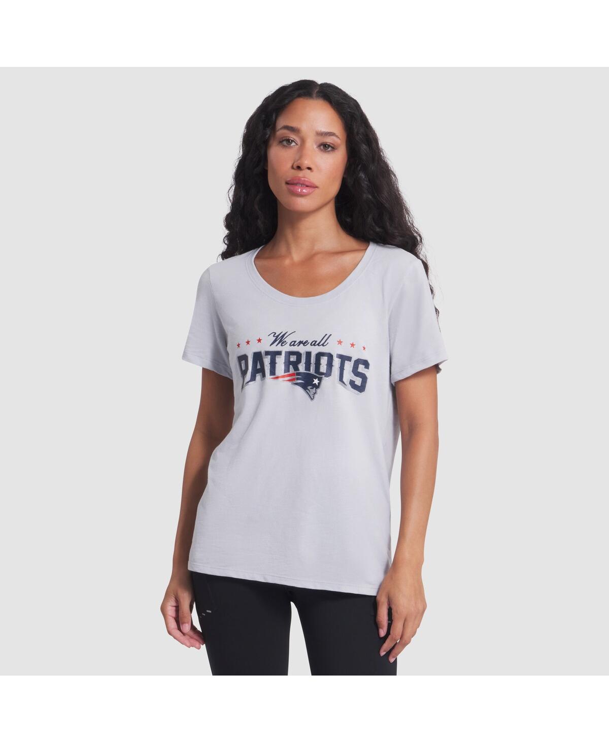 Nike Women's Silver New England Patriots 2025 Rivalries Collection Slub Dri-fit T-shirt