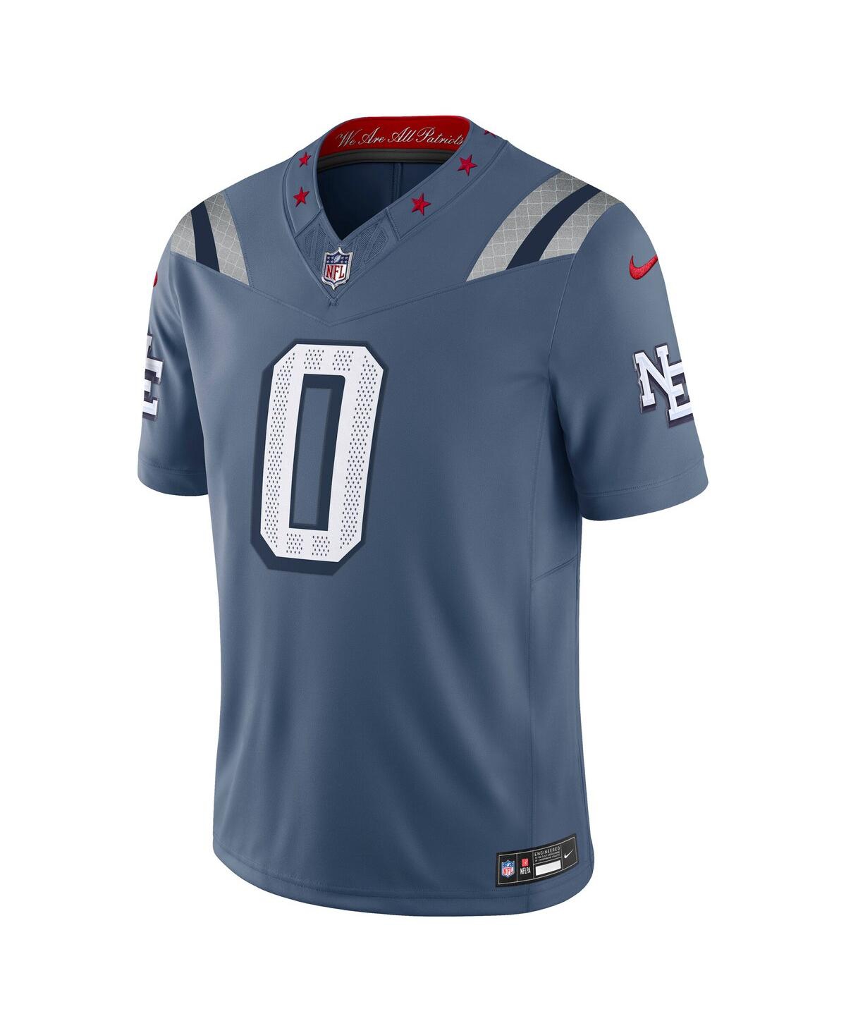 Nike Men's Christian Gonzalez Storm Blue New England Patriots 2025 Rivalries Collection Limited Jersey