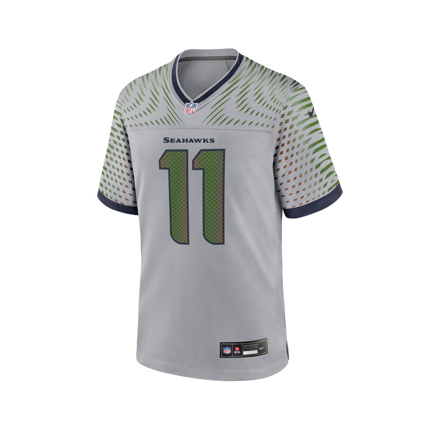 Men's Jaxon Smith-Njigba Wolf Gray Seattle Seahawks 2025 Rivalries Collection Game Jersey