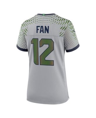 Women's 12s&nbsp;Wolf Gray Seattle Seahawks 2025 Rivalries Collection Game Jersey