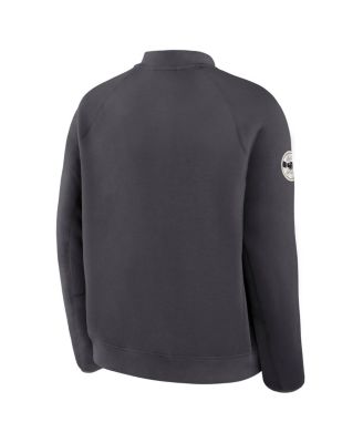 Men's Anthracite Oregon Ducks Shoe Duck Tech Fleece Full-Zip Jacket