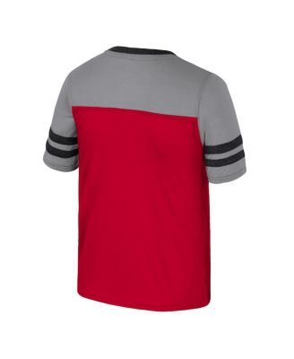 Big Girls Scarlet Ohio State Buckeyes Princess Bubblegum Bling T-Shirt