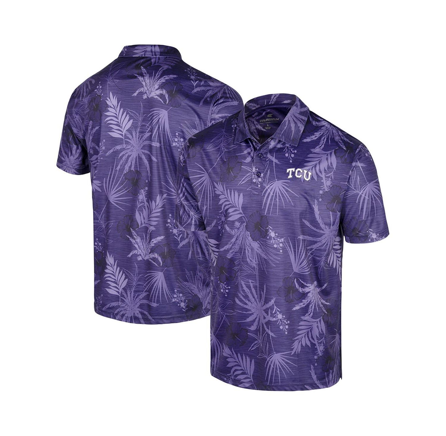 Men's Purple TCU Horned Frogs Palms Team Polo Shirt