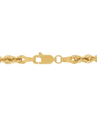 Rope Chain 22" Necklace (4mm) in 14K Yellow Gold