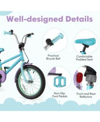 16 Inch Kids Bike with Adjustable Handlebar and Saddle