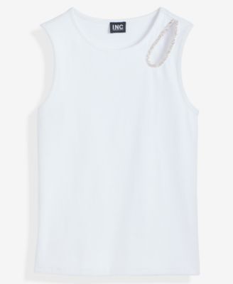 Women's Embellished Cutout Sleeveless Top, Macy's Exclusive