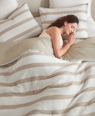Merritt Yarn-Dyed Striped 3-Pc. Comforter Set, Full/Queen