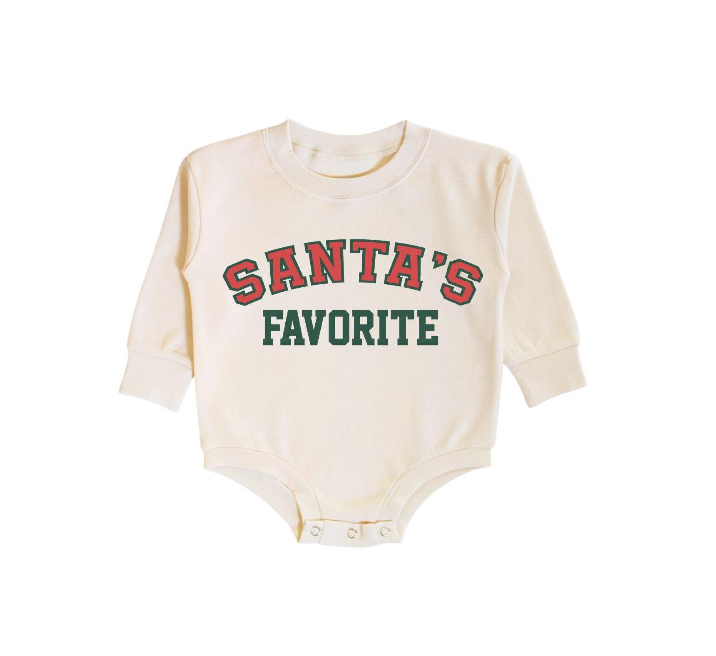 Комбинезон Sweet Wink Santa's Favorite Christmas Long Sleeve для мальчиков-малышей, цвет: Натуральный — фото 1