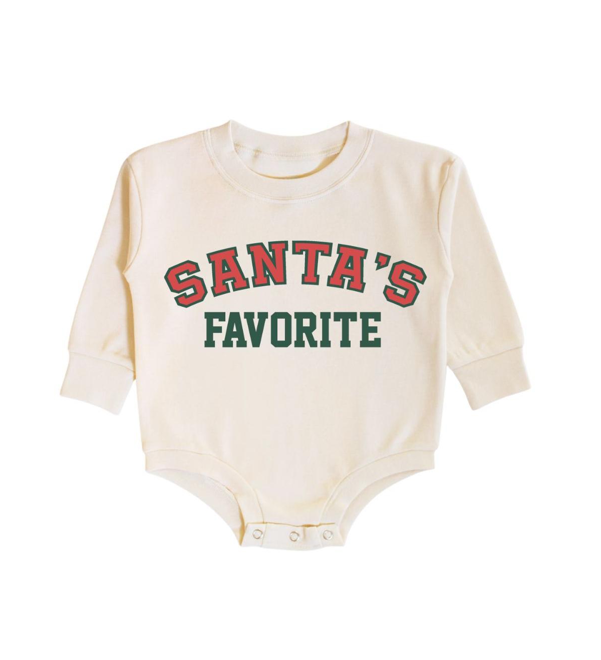 Sweet Wink Baby Boys Santa's Favorite Christmas Long Sleeve Romper