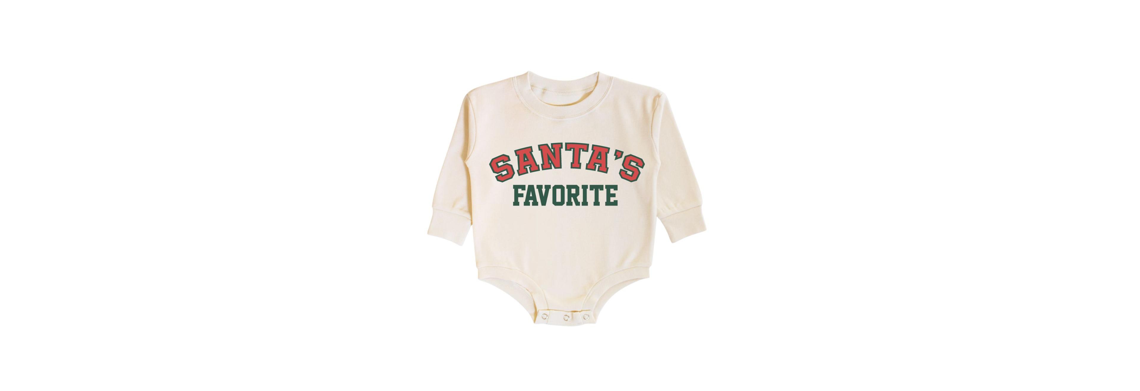 Sweet Wink Baby Boys Santa's Favorite Christmas Long Sleeve Romper