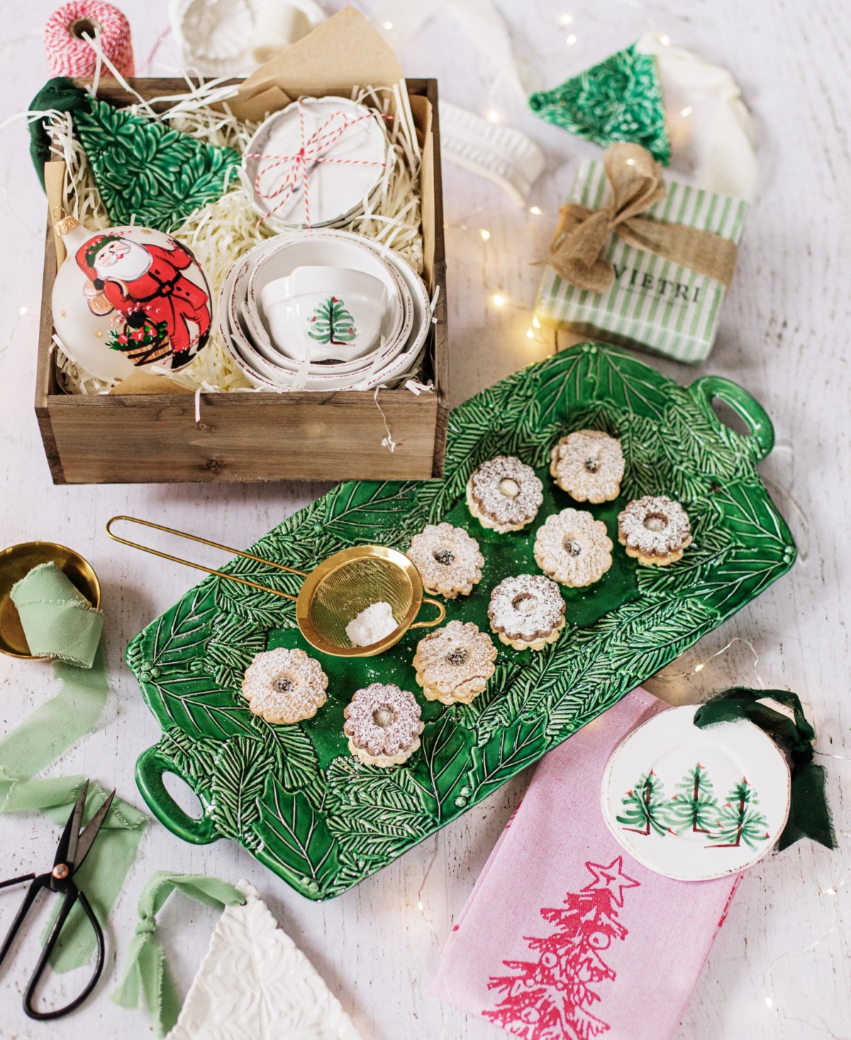 Vietri Lastra Handled Rectangular Platter