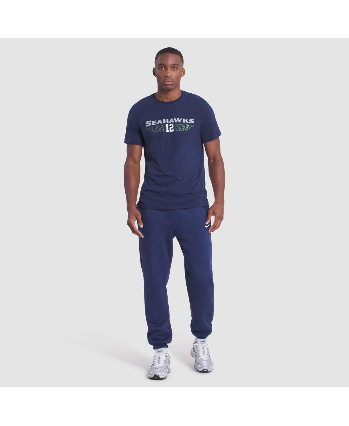 Nike Men's College Navy Seattle Seahawks 2025 Rivalries Collection Slub Dri-fit T-shirt In Blue