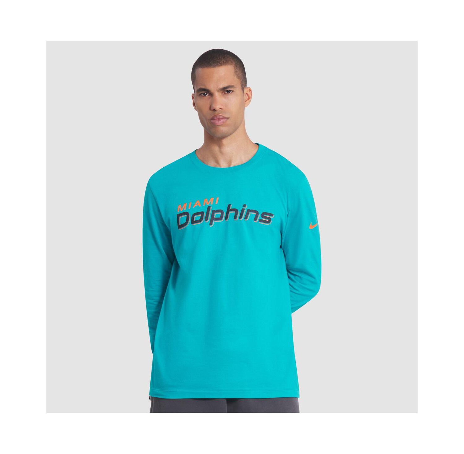 Men's Turbo green Miami Dolphins 2025 Rivalries Collection Essential Long Sleeve T-Shirt