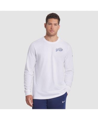 Nike - Men's White Buffalo Bills 2025 Rivalries Collection Essential Long Sleeve T-Shirt
