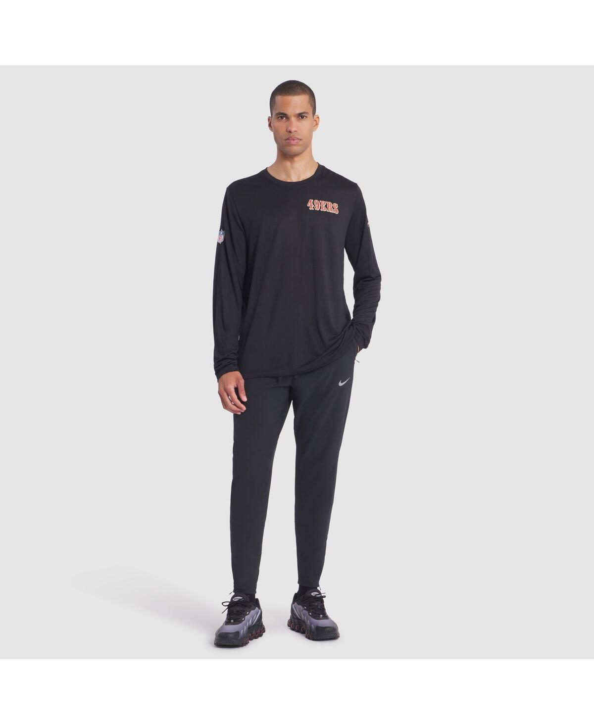 Nike Men's Black San Francisco 49ers 2025 Rivalries Collection Sideline Legend Dri-fit Long Sleeve T-shir In Black