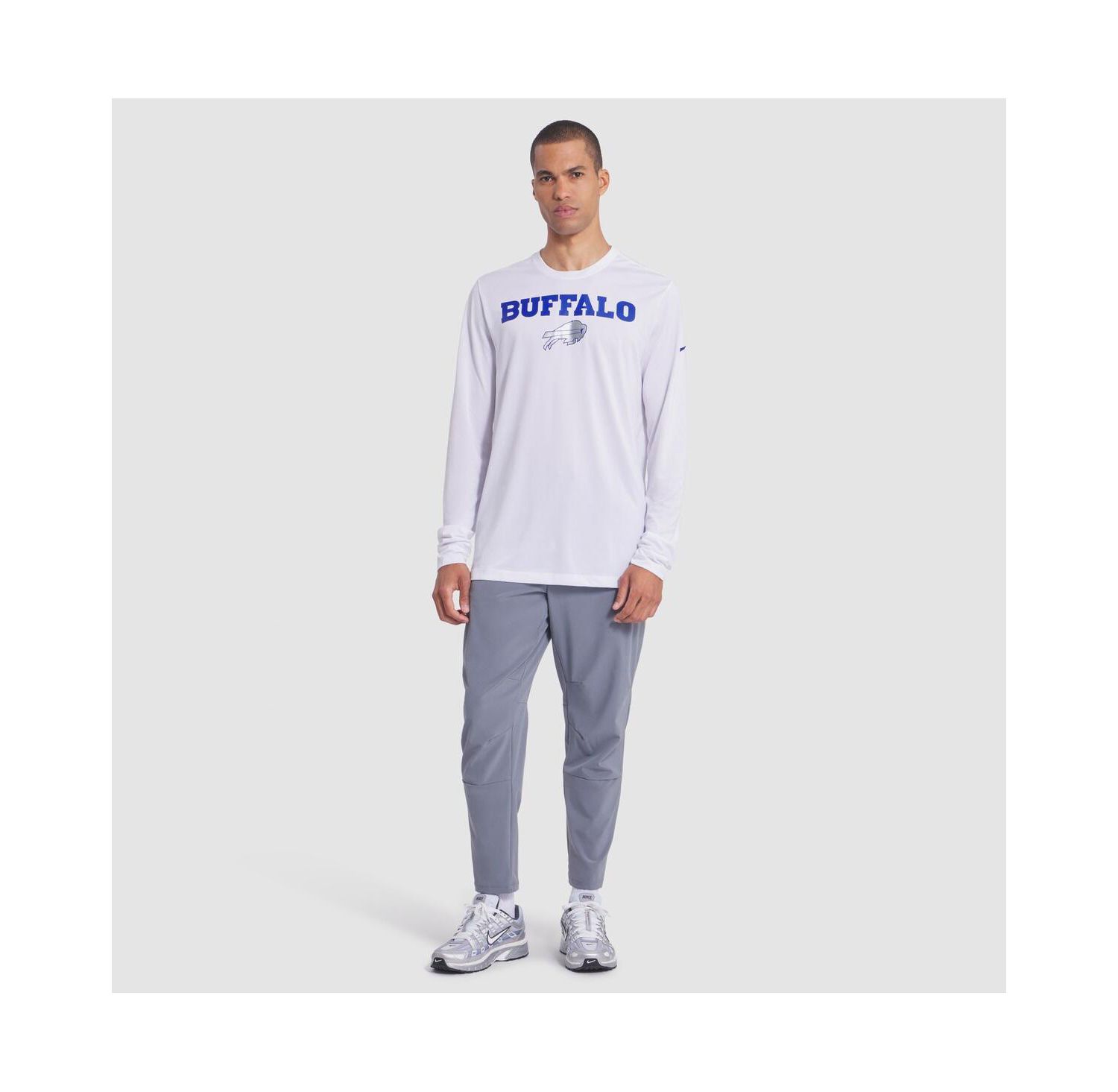 Men's White Buffalo Bills 2025 Rivalries Collection Sideline Legend Dri-FIT Long Sleeve T-Shirt