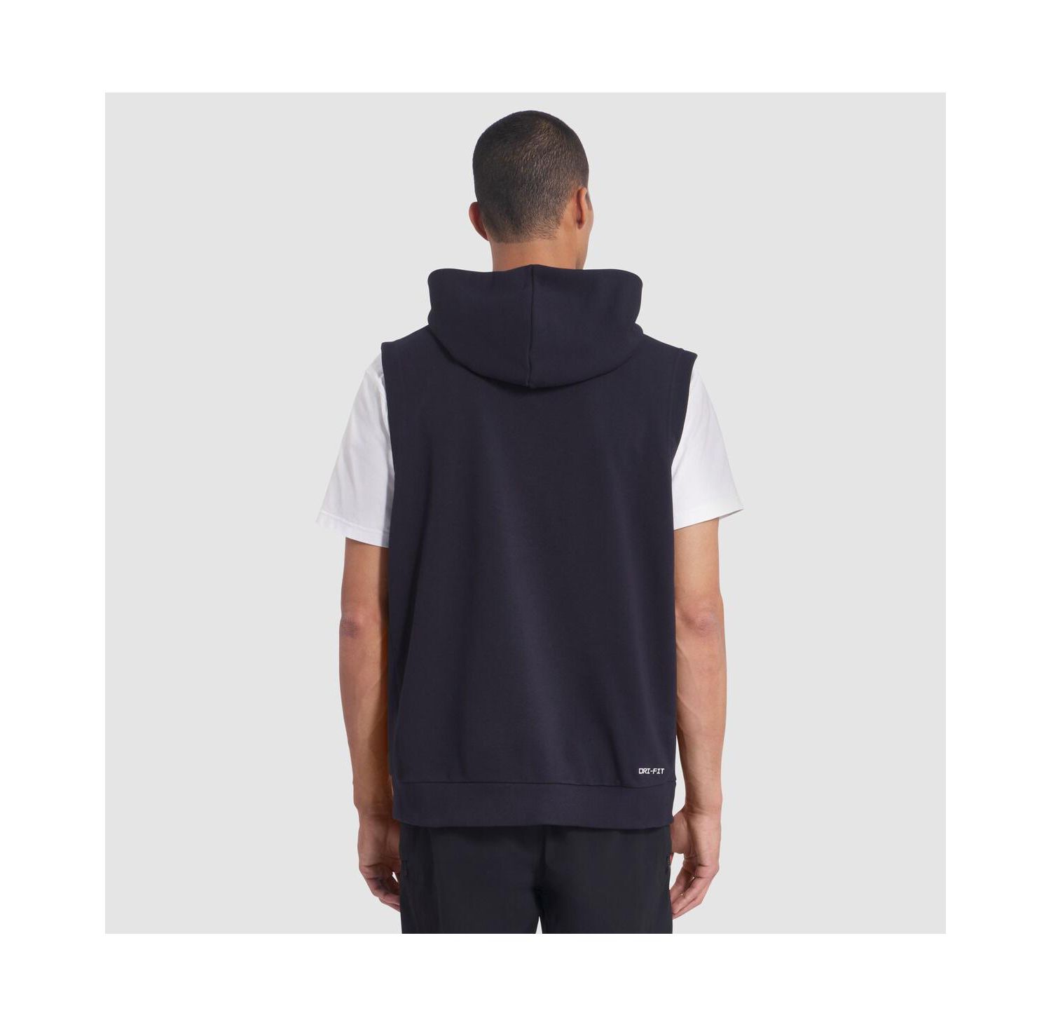 Men's Midnight Blue Los Angeles Rams 2025 Rivalries Collection Standard Issue Sideline Dri-FIT Sleeveless Hoodie