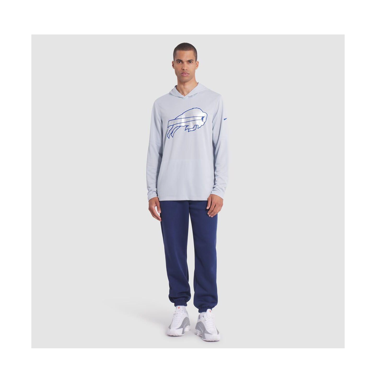 Мужское худи Nike Silver Buffalo Bills 2025 Rivalries Collection Sideline Dri-FIT Long Sleeve T-Shirt — фото 3