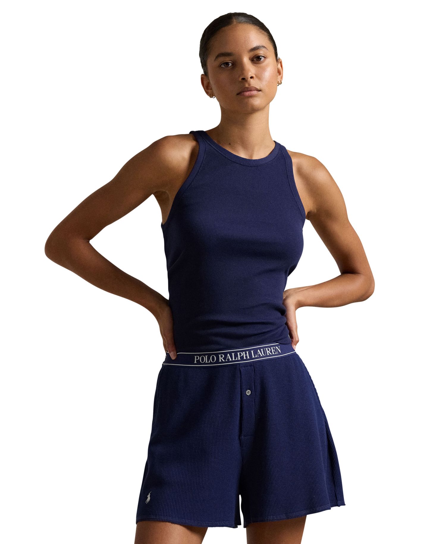 Women's Waffle Pull-On Boxer Shorts