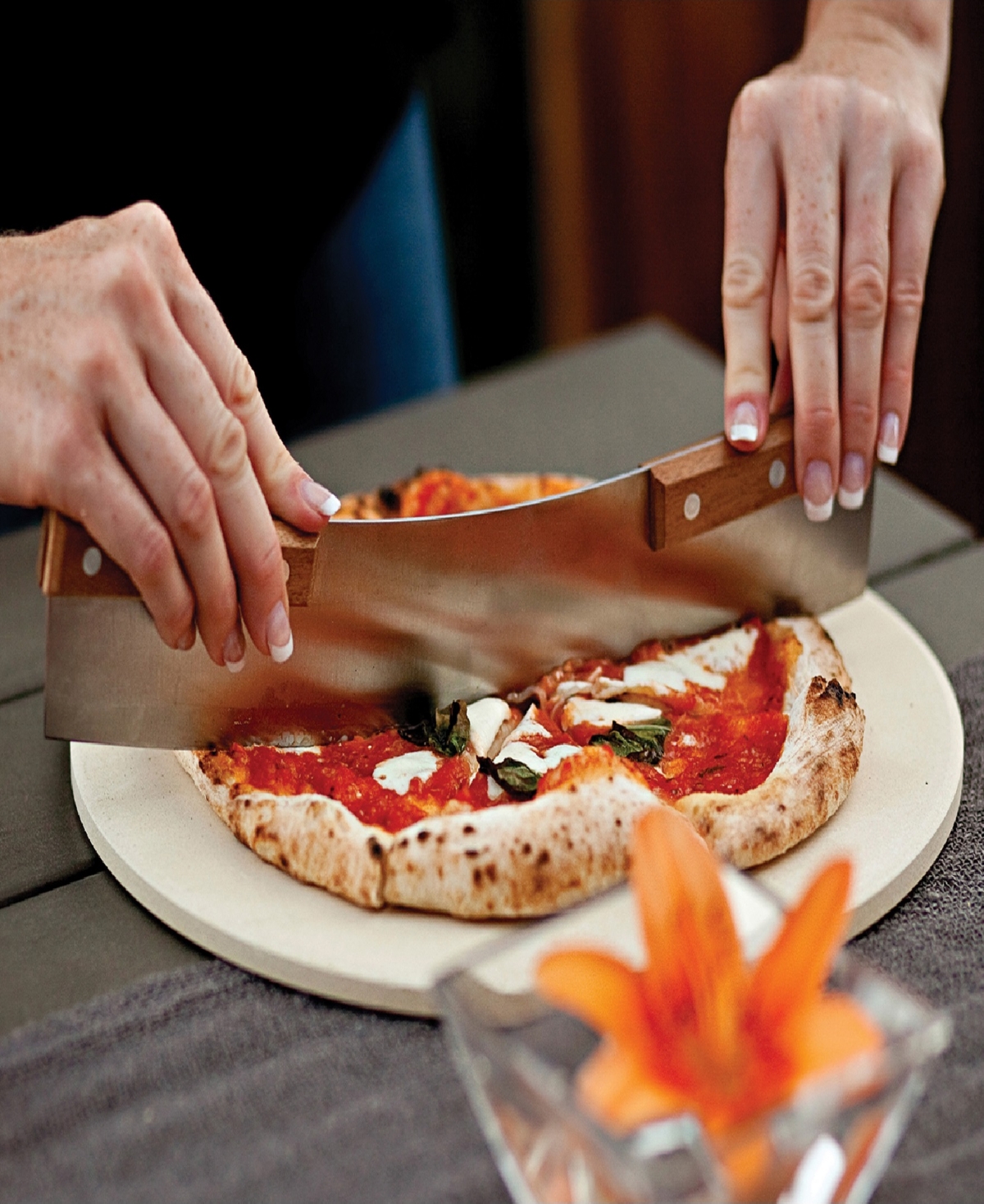 Outset Ceramic Round Pizza Grill Stone In Neutral