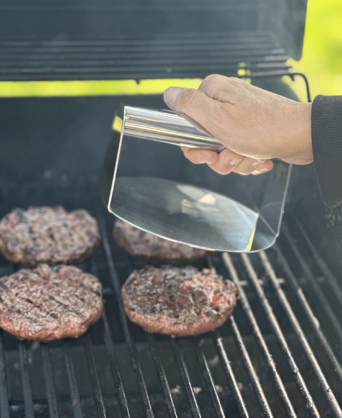Outset Stainless Steel 6" Burger Smasher In Silver