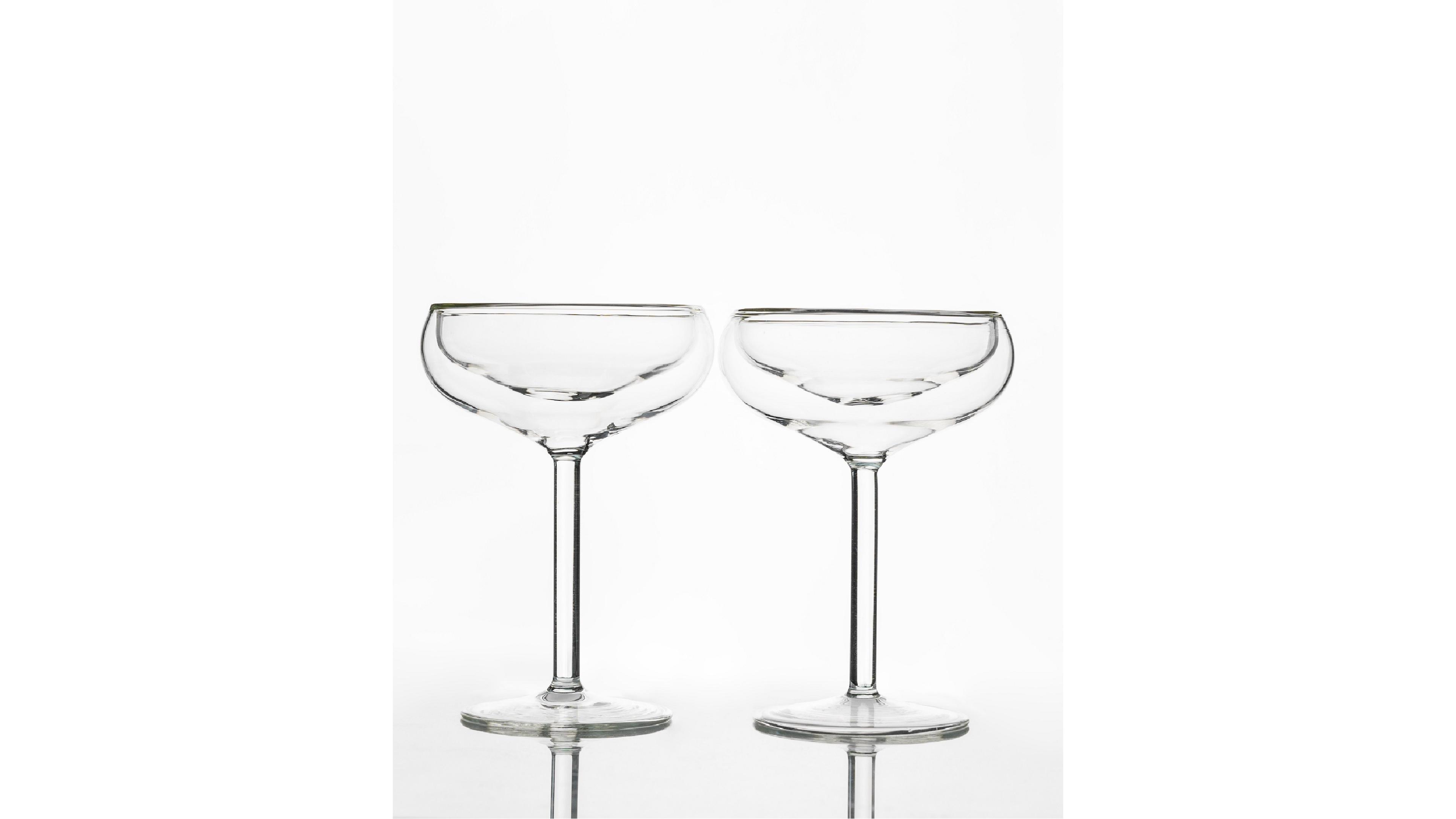 Outset 4 oz. Coupe Champagne Glasses, Set of 2