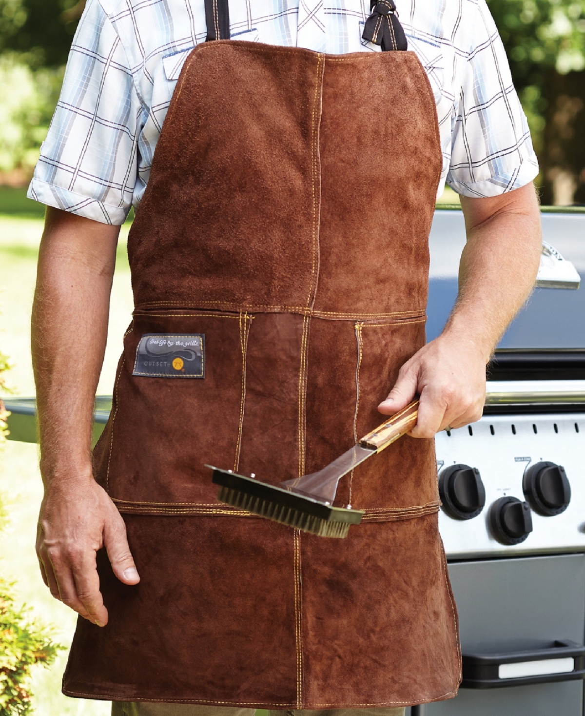 Outset Grill Apron Leather