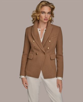 Women's Double Breasted Buttoned Blazer