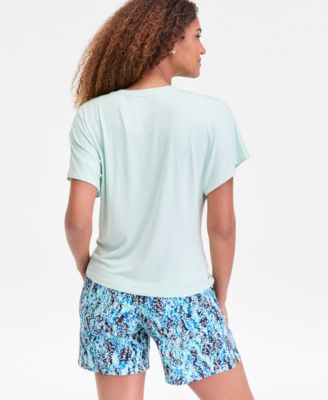 Women's Keyhole Drape Shirt, Macy's Exclusive