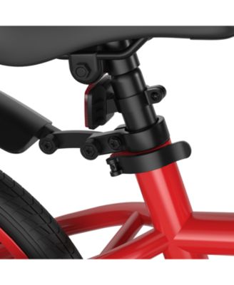 18 Inch Kids Bike with Removable Training Wheels and Adjustable Seat, Red