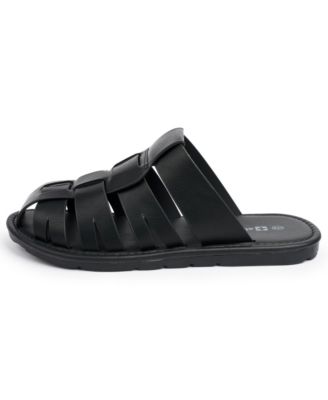 Men's Marlin Fisherman Slide Sandals Faux Leather Dressy Sandals